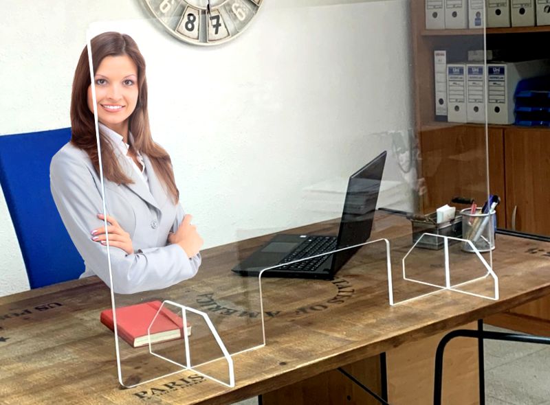 Mampara protectora contra el Covid